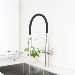 Trywell Three 3 Ways Stainless Steel Kitchen Faucets Mixer Taps with Filter Water Pure Water