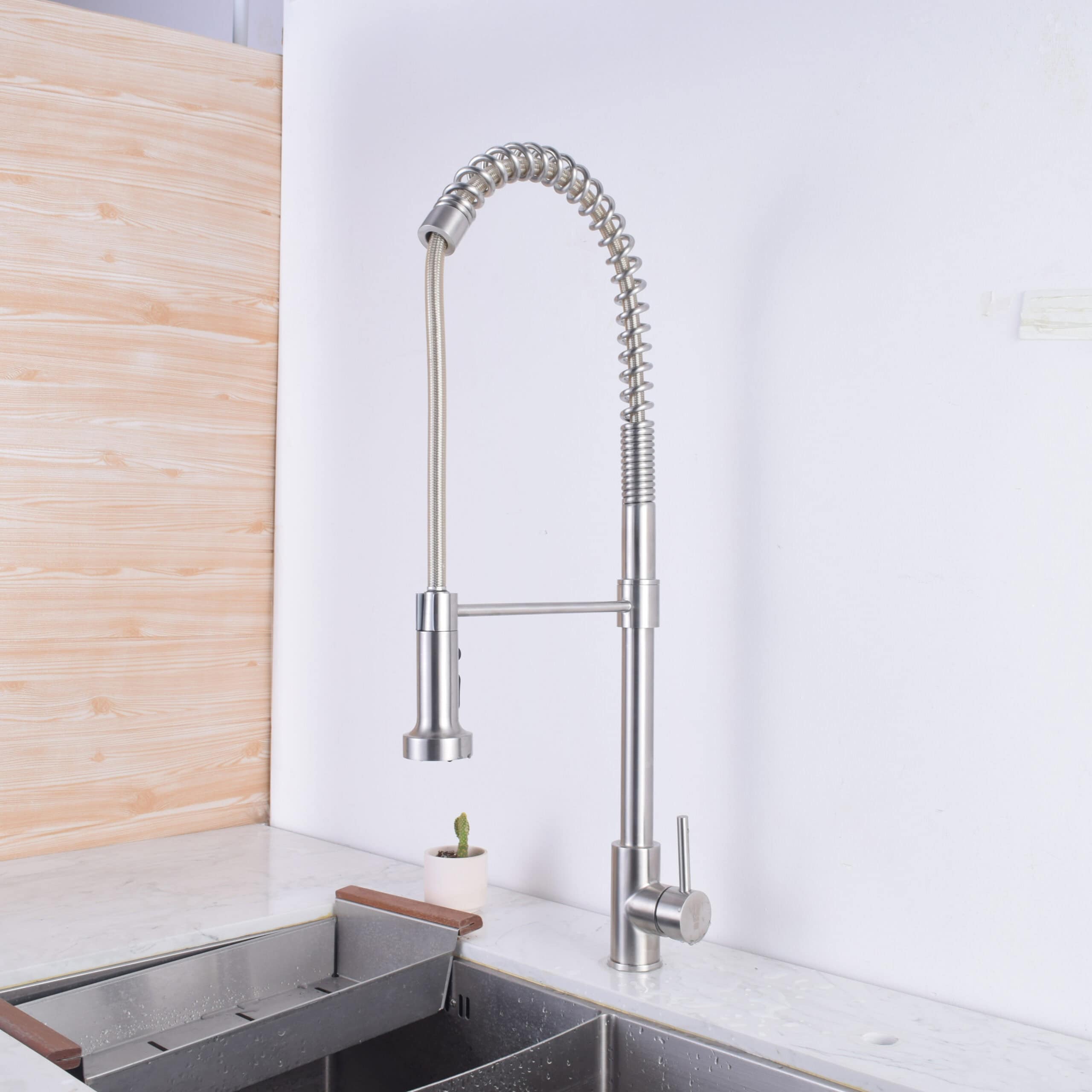 WCS Single Handle Pre-Rinse Kitchen Faucet