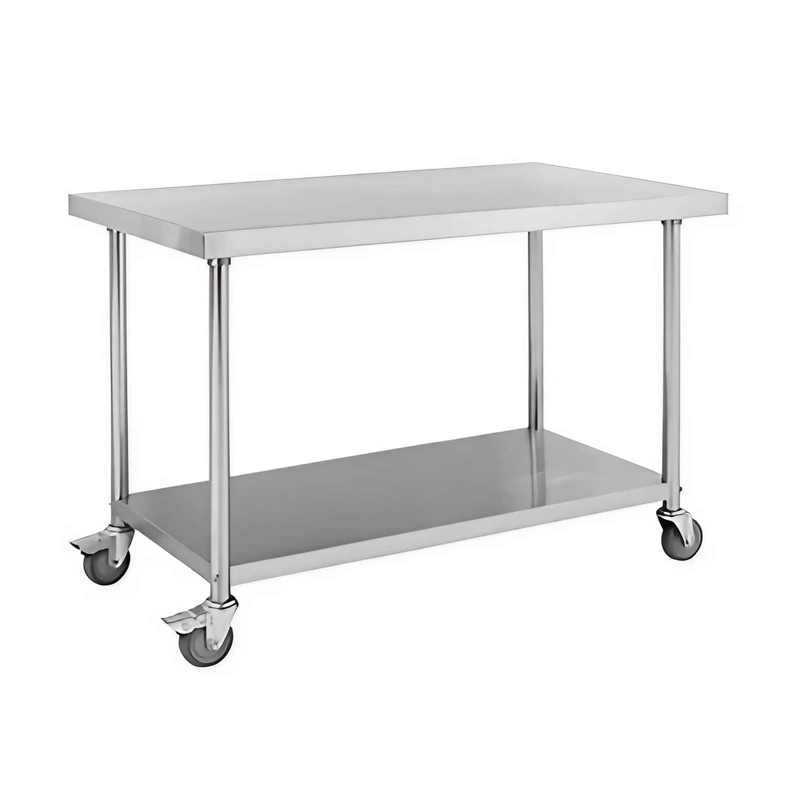 Stainless Steel Trolley – Heavy-Duty 2-Tier Cart | Durable & Reliable