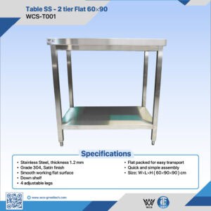 Table SS / 2 tier Flat 60*90