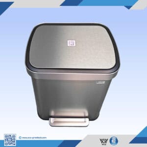 WCS-G011 50L Stainless Steel Pedal Trash Can | Gunmetal