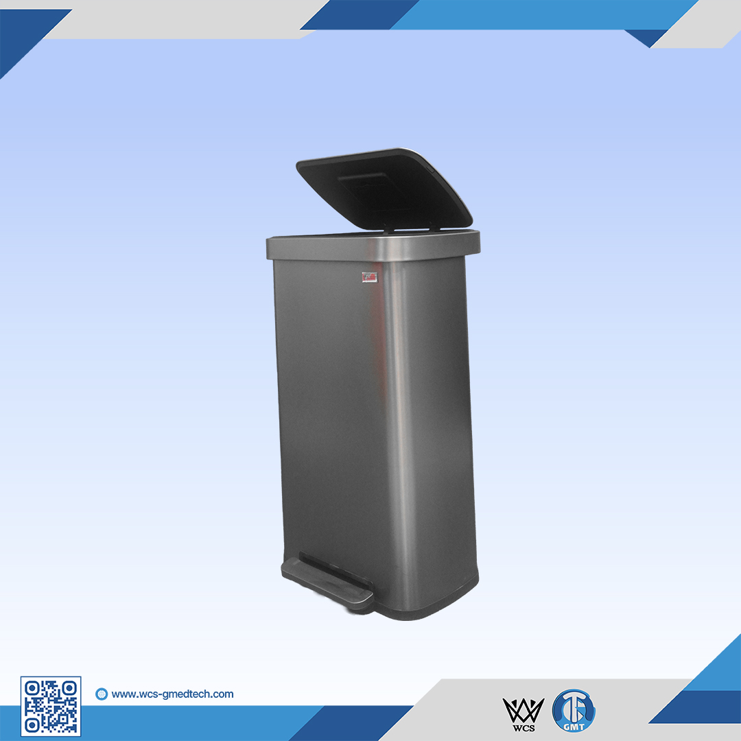 Medical waste disposal bin for safe waste management.