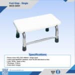 WCS-G001 Foot Step – Single | 304 Stainless Steel Medical Step