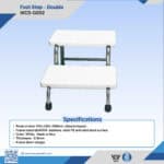 WCS-G002 Double Foot Step | 304 Stainless Steel Medical Step