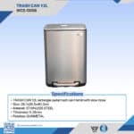 WCS-G008 12L Stainless Steel Pedal Trash Can | Gunmetal