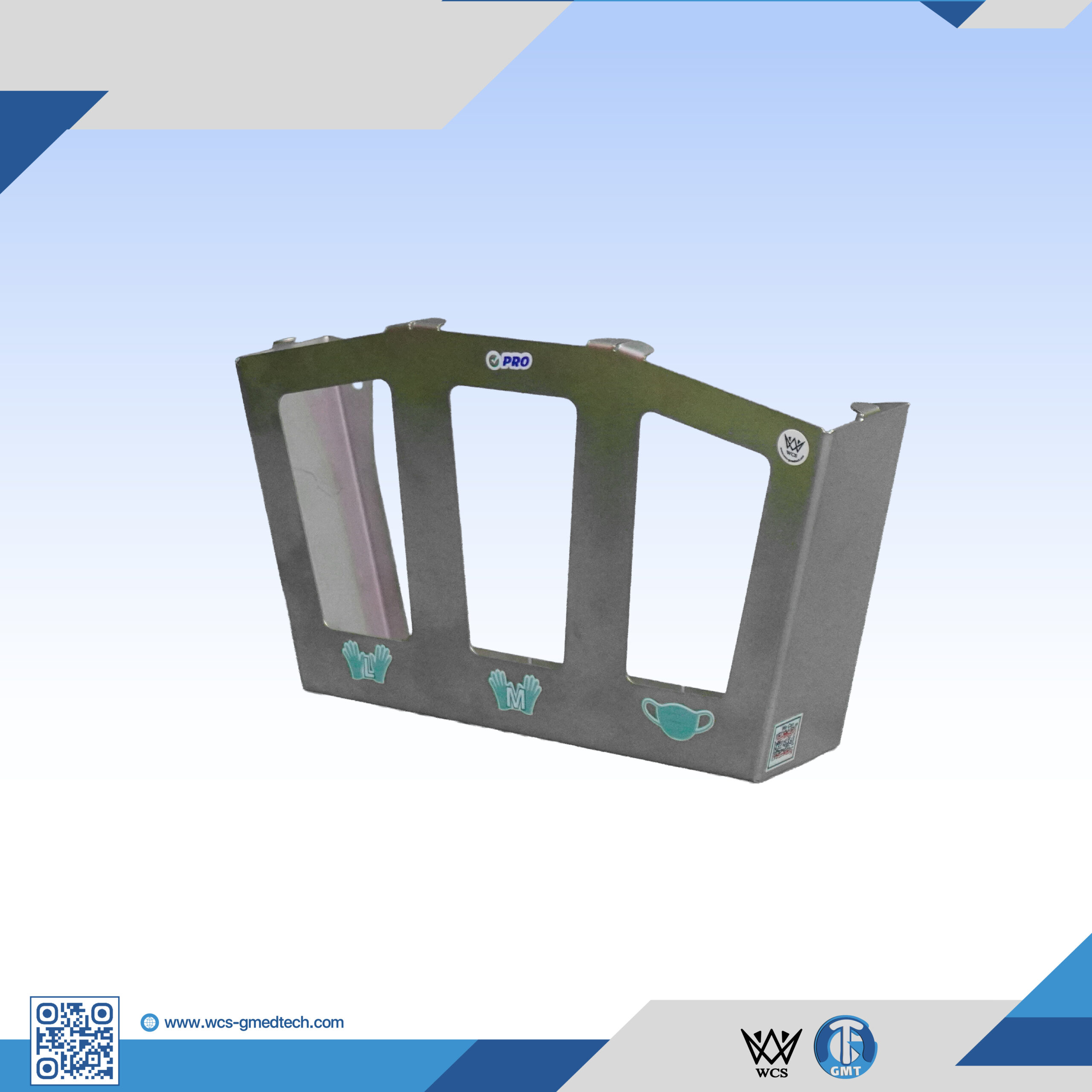 Medical-grade utility cart positioned in a modern clinical environment with ergonomic handles and smooth-rolling casters