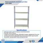 WCS-S040 Chrome & PP Plastic Wire Shelving Unit