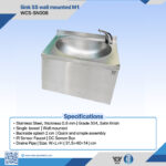 WCS-SN008 Sink SS wall mounted M1