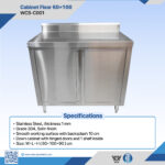 WCS-C001 304 Stainless Steel Floor Cabinet 60×100
