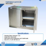 WCS-C003 304 Stainless Steel Wall Cabinet 35x80x60