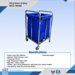 WCS-TR046 Dirty Linen Trolley | 304 Stainless Steel Cart