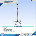 WCS-TR019 I.V Stand Regular | Stainless Steel Mobile IV Pole