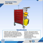 WCS-TR026 Emergency Medical Trolley | 5-Drawer Cart