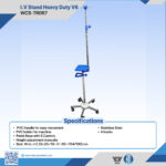 WCS-TR067 Heavy Duty V6 I.V Stand | Stainless Steel