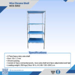 WCS-S002 4-Tier Heavy Duty Chrome Wire Shelf