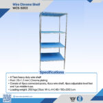 WCS-S003 Heavy-Duty Chrome Wire Shelf | 4-Tier