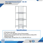 WCS-S004 Wire Shelf Chrome Corner – 68×68
