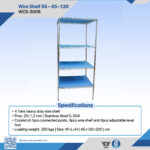 WCS-S006 Wire Shelf SS – 45×120