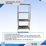 WCS-S009 Solid Shelf SS – 45×90
